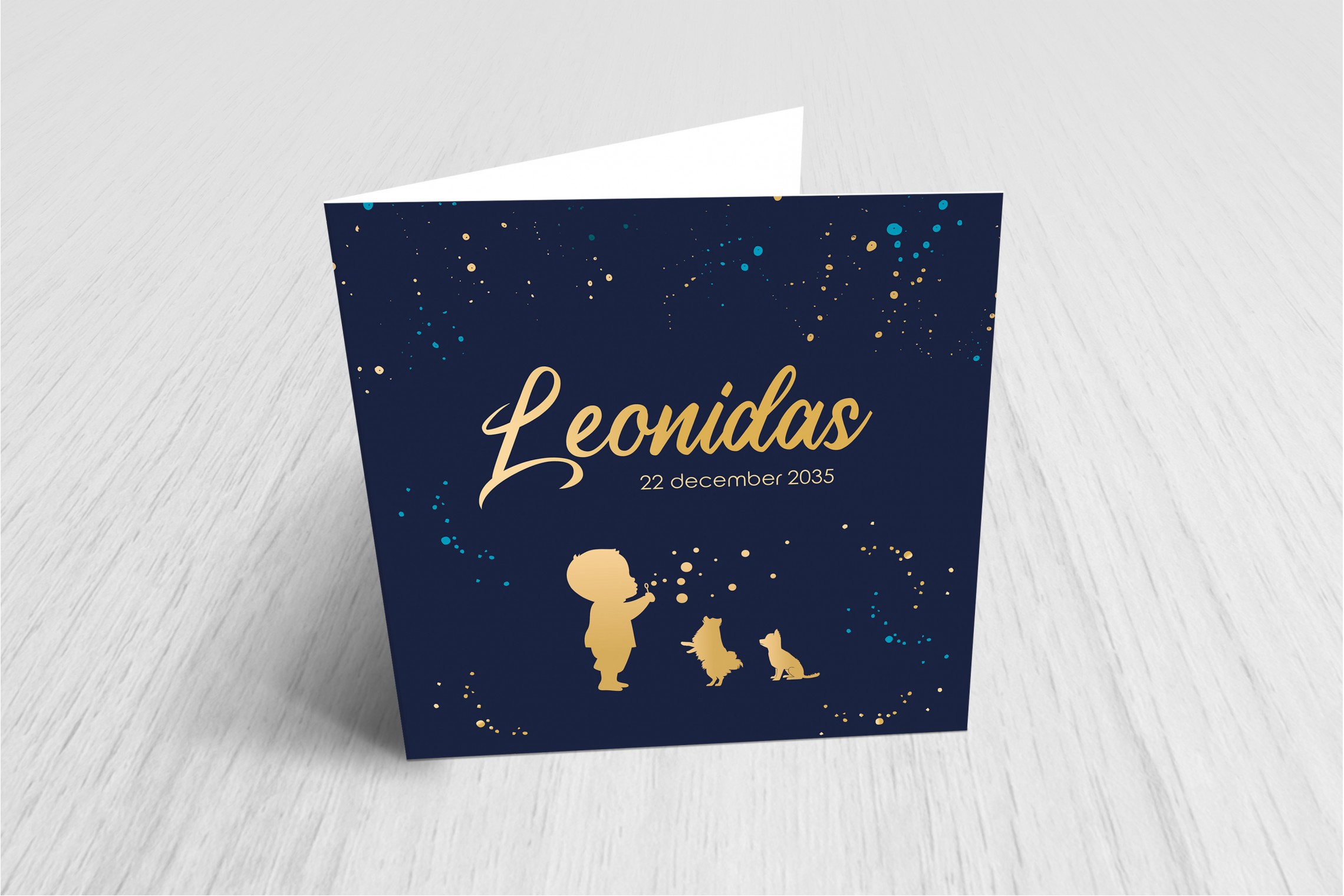 Jongen en bellenblaas